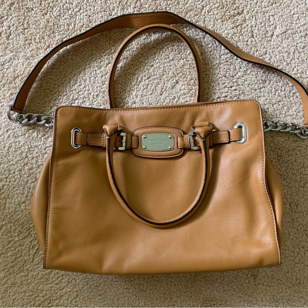 Michael Kors Tan Shoulder Bag with Adjustable Strap